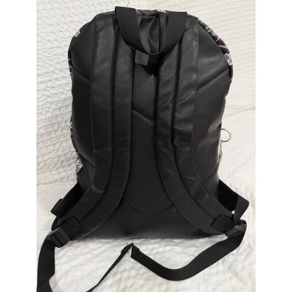 Friends Central Perk TV Series Faux Leather Backpack Black Fast Forward 15in Bag
